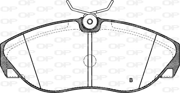 Open Parts BPA0486.11 - Kit de plaquettes de frein, frein à disque cwaw.fr