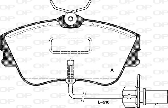 Open Parts BPA0480.21 - Kit de plaquettes de frein, frein à disque cwaw.fr