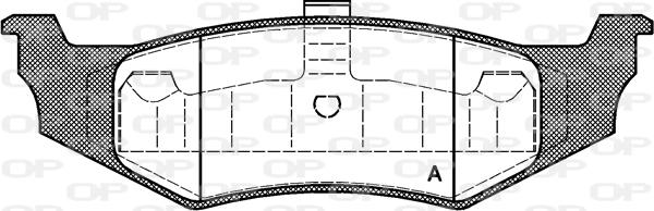 Open Parts BPA0482.40 - Kit de plaquettes de frein, frein à disque cwaw.fr