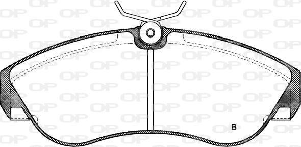 Open Parts BPA0487.02 - Kit de plaquettes de frein, frein à disque cwaw.fr