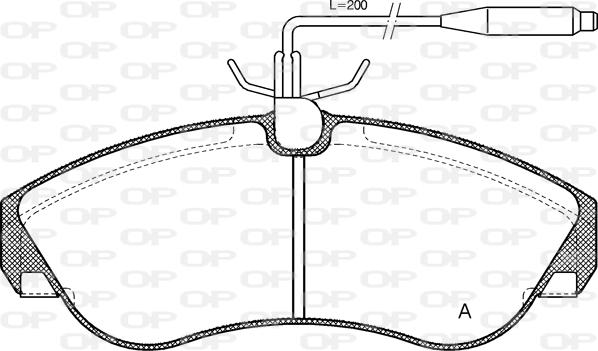 Open Parts BPA0487.02 - Kit de plaquettes de frein, frein à disque cwaw.fr