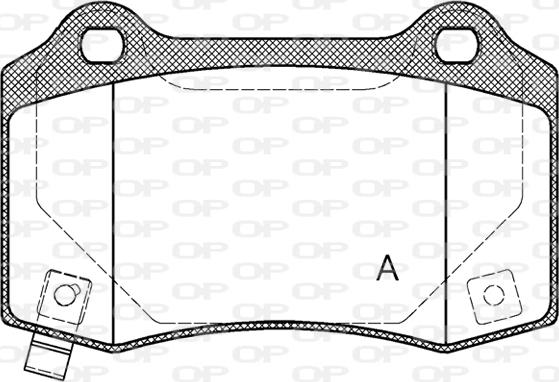 Open Parts BPA0434.54 - Kit de plaquettes de frein, frein à disque cwaw.fr