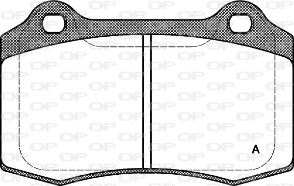 Open Parts BPA0434.30 - Kit de plaquettes de frein, frein à disque cwaw.fr