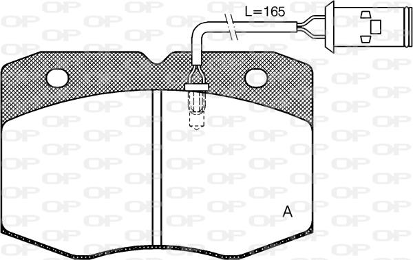 Open Parts BPA0435.02 - Kit de plaquettes de frein, frein à disque cwaw.fr