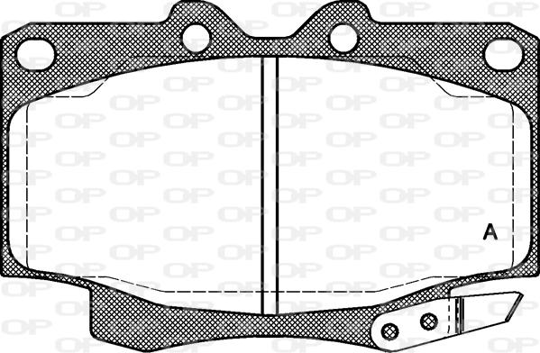 Open Parts BPA0430.04 - Kit de plaquettes de frein, frein à disque cwaw.fr