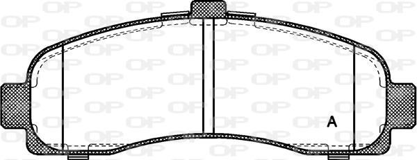 Open Parts BPA0431.10 - Kit de plaquettes de frein, frein à disque cwaw.fr