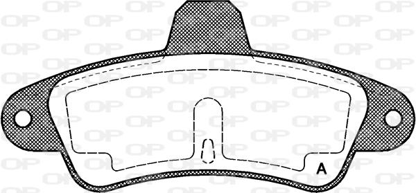 Open Parts BPA0433.00 - Kit de plaquettes de frein, frein à disque cwaw.fr