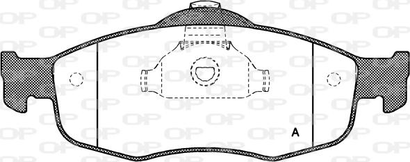 Open Parts BPA0432.00 - Kit de plaquettes de frein, frein à disque cwaw.fr