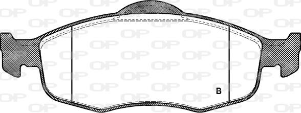 Open Parts BPA0432.02 - Kit de plaquettes de frein, frein à disque cwaw.fr