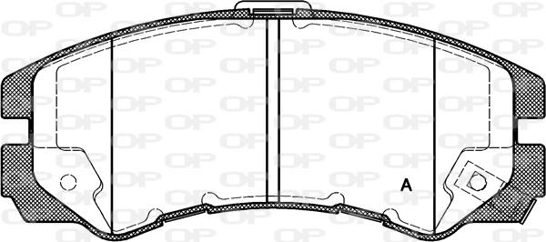 Open Parts BPA0425.22 - Kit de plaquettes de frein, frein à disque cwaw.fr