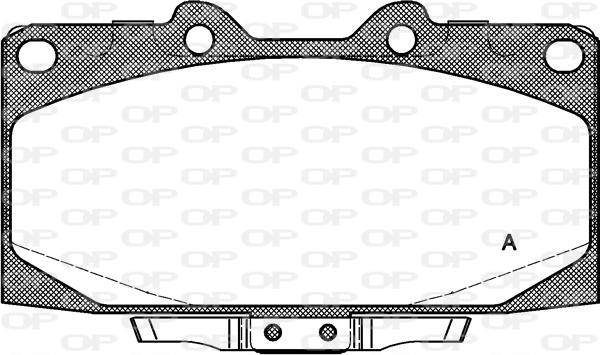 Open Parts BPA0599.12 - Kit de plaquettes de frein, frein à disque cwaw.fr