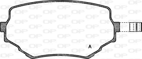 Open Parts BPA0594.02 - Kit de plaquettes de frein, frein à disque cwaw.fr