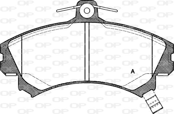 Open Parts BPA0590.02 - Kit de plaquettes de frein, frein à disque cwaw.fr