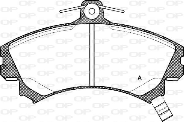 Open Parts BPA0590.21 - Kit de plaquettes de frein, frein à disque cwaw.fr