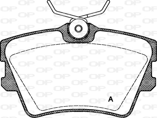 Open Parts BPA0591.00 - Kit de plaquettes de frein, frein à disque cwaw.fr