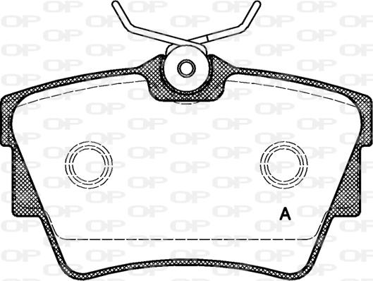 Open Parts BPA0591.10 - Kit de plaquettes de frein, frein à disque cwaw.fr