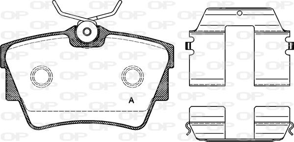 Open Parts BPA0591.20 - Kit de plaquettes de frein, frein à disque cwaw.fr