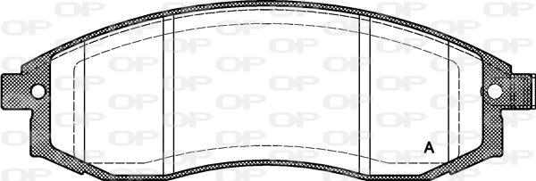 Open Parts BPA0598.12 - Kit de plaquettes de frein, frein à disque cwaw.fr