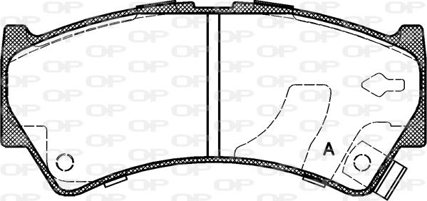 Open Parts BPA0592.52 - Kit de plaquettes de frein, frein à disque cwaw.fr