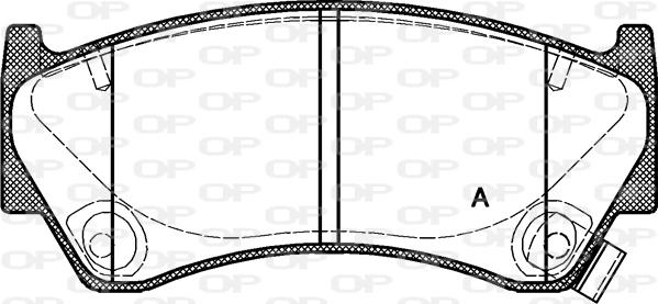 Open Parts BPA0592.12 - Kit de plaquettes de frein, frein à disque cwaw.fr