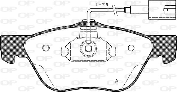 Open Parts BPA0589.42 - Kit de plaquettes de frein, frein à disque cwaw.fr