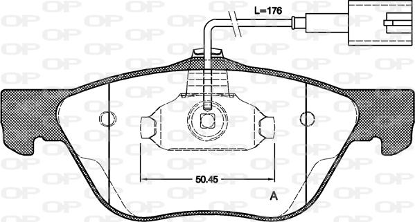 Open Parts BPA0589.32 - Kit de plaquettes de frein, frein à disque cwaw.fr