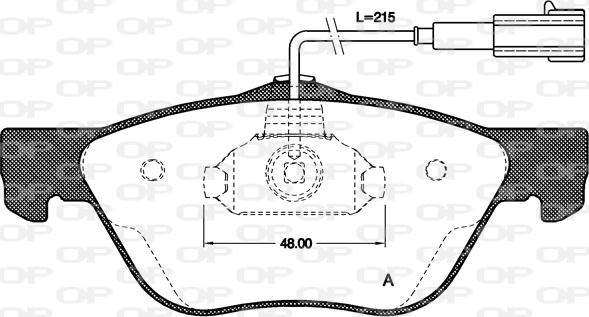 Open Parts BPA0589.21 - Kit de plaquettes de frein, frein à disque cwaw.fr