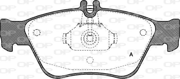 Open Parts BPA0586.00 - Kit de plaquettes de frein, frein à disque cwaw.fr