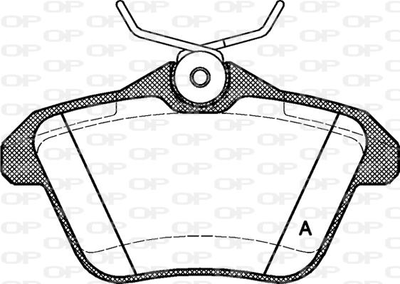 Open Parts BPA0581.10 - Kit de plaquettes de frein, frein à disque cwaw.fr