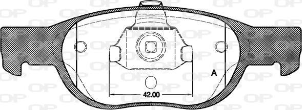 Open Parts BPA0588.10 - Kit de plaquettes de frein, frein à disque cwaw.fr