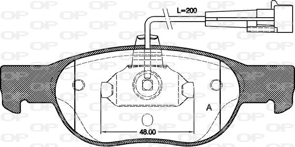 Open Parts BPA0588.11 - Kit de plaquettes de frein, frein à disque cwaw.fr