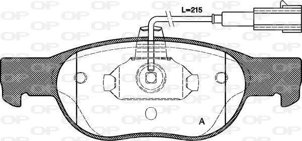 Open Parts BPA0588.31 - Kit de plaquettes de frein, frein à disque cwaw.fr