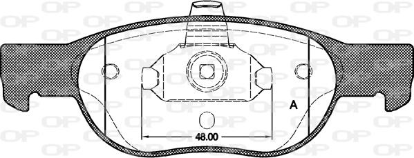 Open Parts BPA0588.20 - Kit de plaquettes de frein, frein à disque cwaw.fr