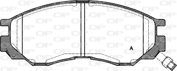 Open Parts BPA0583.00 - Kit de plaquettes de frein, frein à disque cwaw.fr