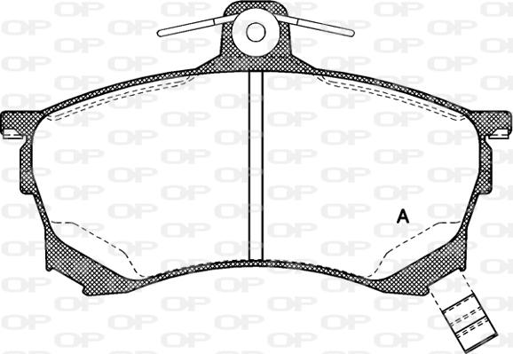 Open Parts BPA0582.00 - Kit de plaquettes de frein, frein à disque cwaw.fr