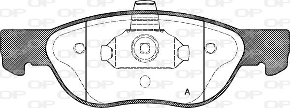 Open Parts BPA0587.00 - Kit de plaquettes de frein, frein à disque cwaw.fr