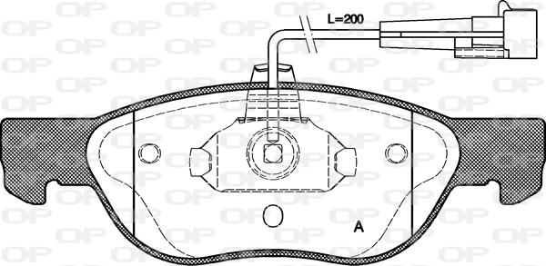 Open Parts BPA0587.11 - Kit de plaquettes de frein, frein à disque cwaw.fr