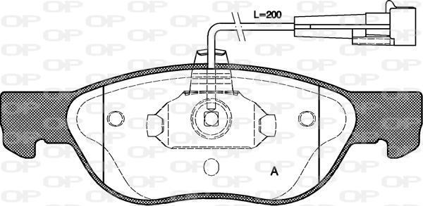 Open Parts BPA0587.12 - Kit de plaquettes de frein, frein à disque cwaw.fr