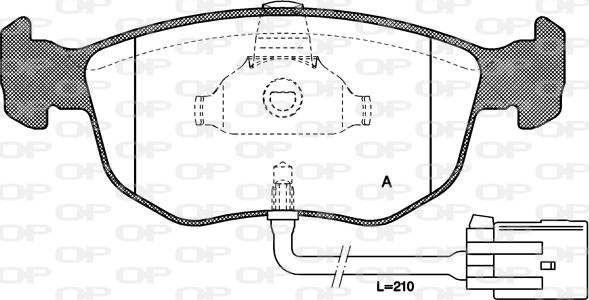 Open Parts BPA0575.02 - Kit de plaquettes de frein, frein à disque cwaw.fr