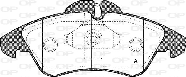 Open Parts BPA0578.00 - Kit de plaquettes de frein, frein à disque cwaw.fr