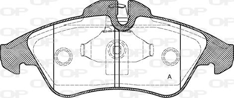 Open Parts BPA0578.10 - Kit de plaquettes de frein, frein à disque cwaw.fr