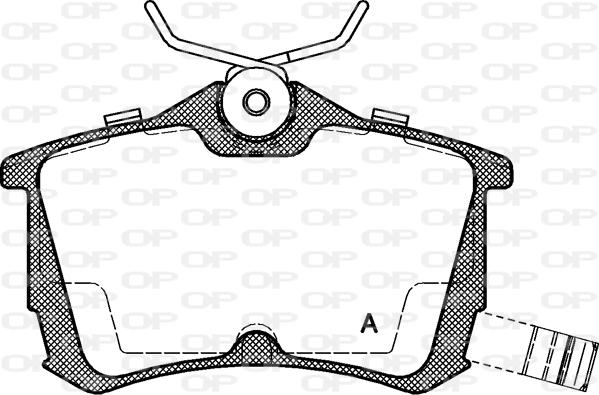 Open Parts BPA0695.02 - Kit de plaquettes de frein, frein à disque cwaw.fr