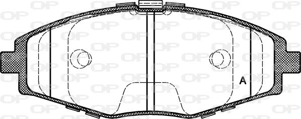 Open Parts BPA0696.00 - Kit de plaquettes de frein, frein à disque cwaw.fr