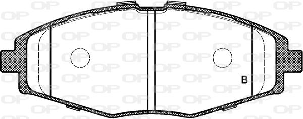 Open Parts BPA0696.00 - Kit de plaquettes de frein, frein à disque cwaw.fr