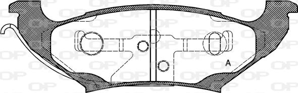 Open Parts BPA0690.10 - Kit de plaquettes de frein, frein à disque cwaw.fr