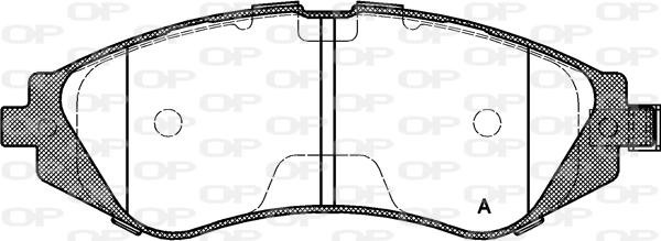 Open Parts BPA0645.02 - Kit de plaquettes de frein, frein à disque cwaw.fr