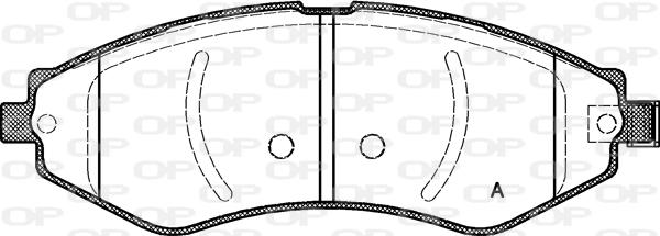 Open Parts BPA0645.22 - Kit de plaquettes de frein, frein à disque cwaw.fr