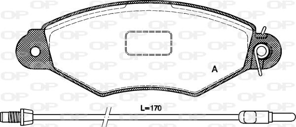 Open Parts BPA0643.01 - Kit de plaquettes de frein, frein à disque cwaw.fr