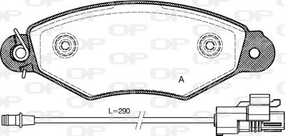 Open Parts BPA0643.30 - Kit de plaquettes de frein, frein à disque cwaw.fr