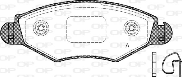 Open Parts BPA0643.20 - Kit de plaquettes de frein, frein à disque cwaw.fr